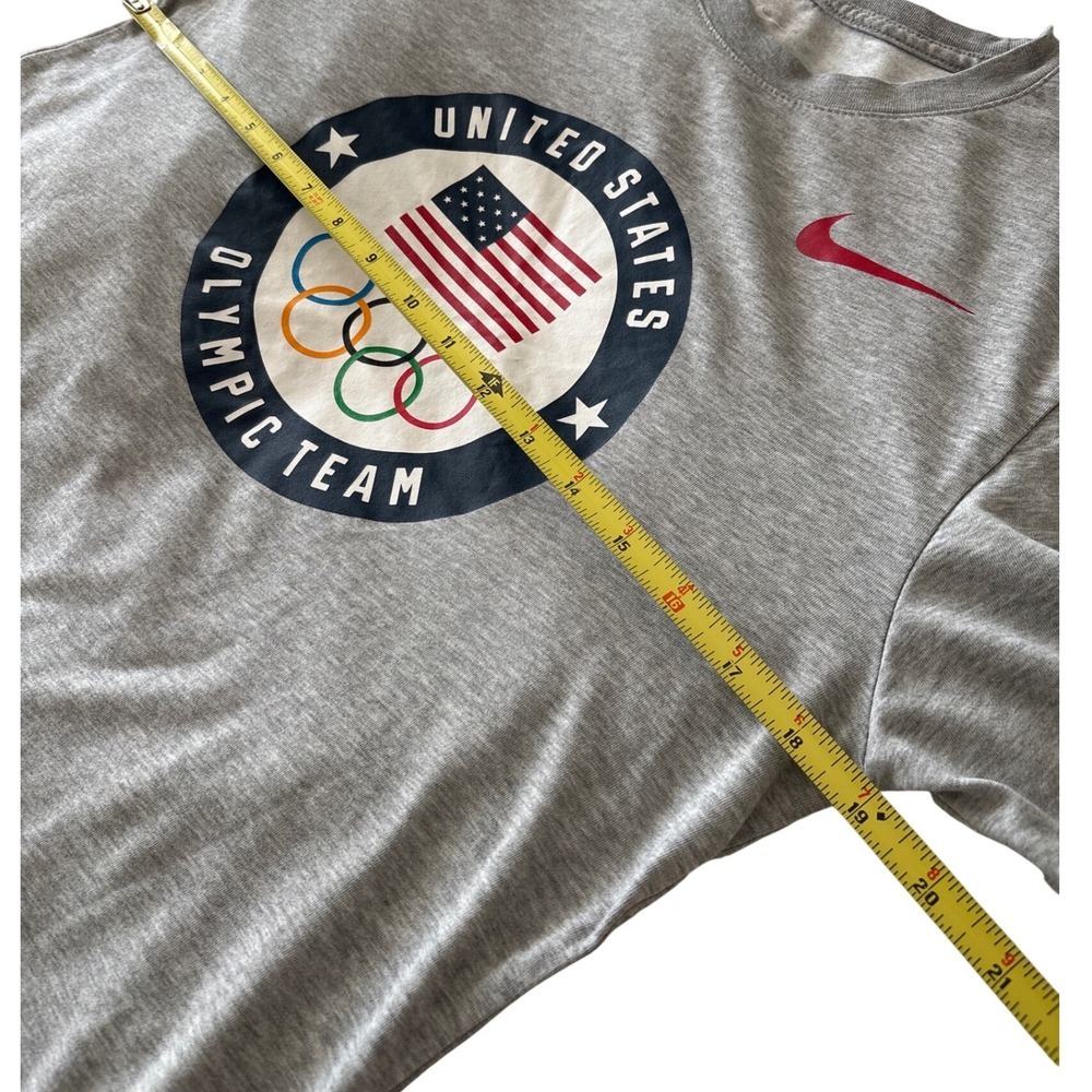 Nike United States Olympic Team Dri-FIT T-Shirt Gray Short Sleeve Unisex Small - Picture 2 of 4